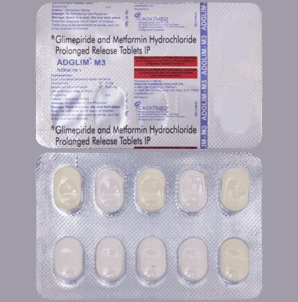 Adglim M 3mg/500mg Tablet PR