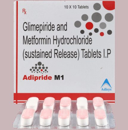 Adipride M 1mg/500mg Tablet SR