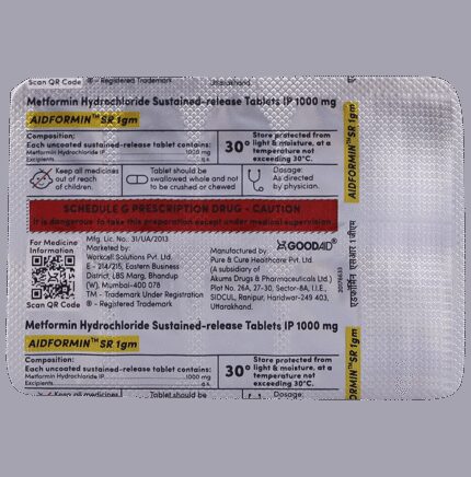 Aidformin SR 1gm Tablet