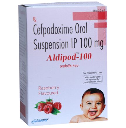 Aldipod 100 Oral Suspension Raspberry