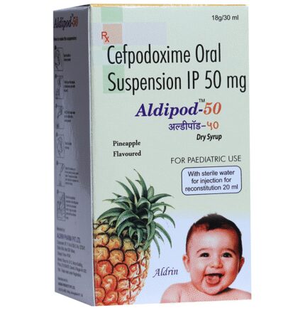Aldipod 50 Dry Syrup Pineapple