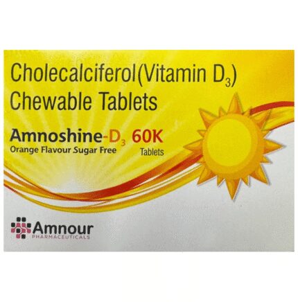 Amnoshine-D3 60K Chewable Tablet Orange Sugar Free