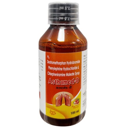 Ashthamed-D Syrup Strawberry Sugar Free