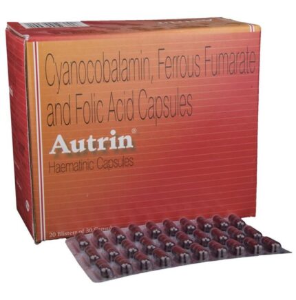Autrin Hematinic Capsule with Cyanocobalamin, Iron & Folic Acid