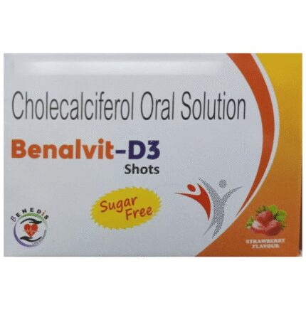 Benalvit-D3 Shots (5ml Each) Oral Solution Strawberry Sugar Free
